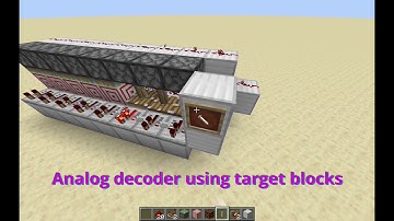 Analog decoder for Minecraft 1.16