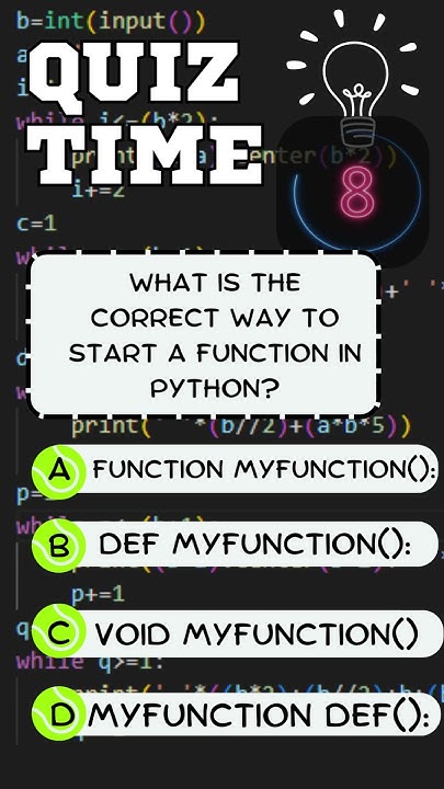 Python Basic Quiz - YouTube