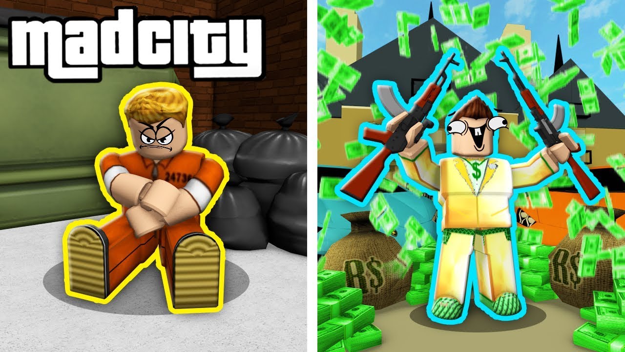 From Poor To Rich In Mad City Roblox Mad City Roleplay Youtube