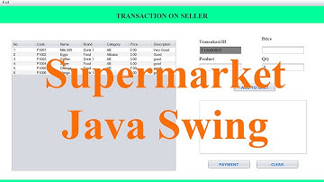 Supermarket Management System | NetBeans & MySQL Workbench | Java