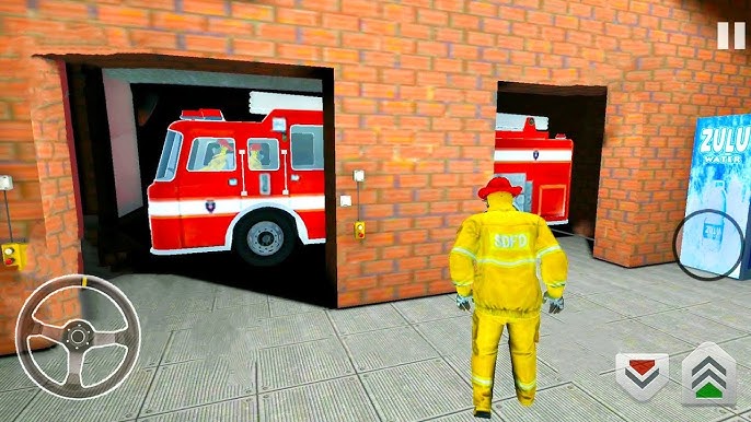 911 Fire Truck Rescue Driver emergência loucura 3D: jogo de missão