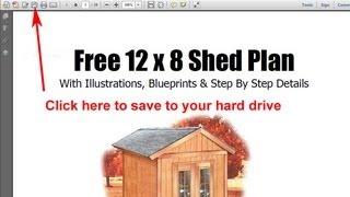 FREE 8x12 Garden Storage Shed Plans http://www.cheapsheds.com Here is a free set of 8x12 shed plans available on my website.