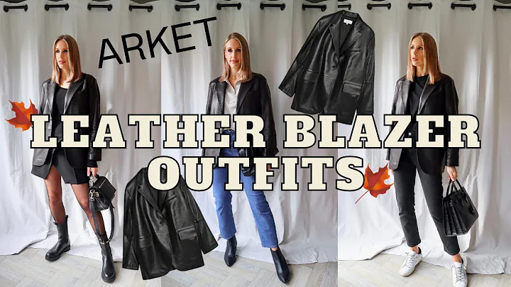 5 способов носить кожаный блейзер: идеи для осени и зимы