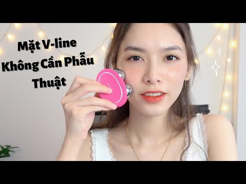 Cách Làm Thon Gọn Và Săn Chắc Cơ Mặt V-line Tại Nhà | REVIEW MÁY NÂNG CƠ CHỐNG LÃO HÓA FOREO BEAR