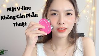 Cách Làm Thon Gọn Và Săn Chắc Cơ Mặt V-line Tại Nhà | REVIEW MÁY NÂNG CƠ CHỐNG LÃO HÓA FOREO BEAR