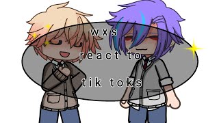 ||wxs react to tik toks||°•a bit of ruikasa and emunene•°||