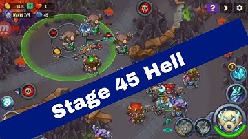 World 2 Level 45 King of Defense TD Hell Level | King of Defense TD stage 45 Hell Level | 3 stars