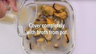 Storing Cooked PEI Mussels