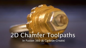 2D Chamfer Toolpaths - Fusion 360 Fundamentals #2
