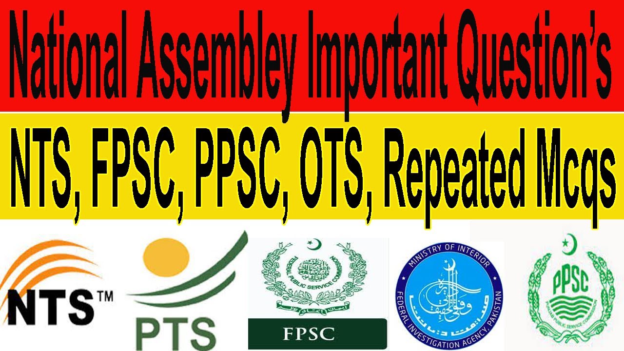 Pakistan National Assembly MCQs Based Question's YouTube