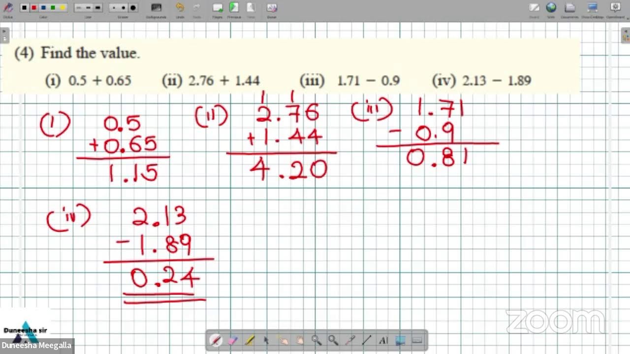 Grade 6 english medium maths youtube
