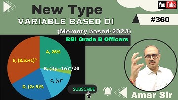 Data Interpretation (High Level Variable Based DI) | RBI Grade B | Amar Sir