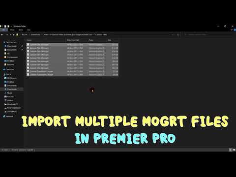Import multiple MOGRT