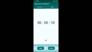 Simple Screen Stopwatch