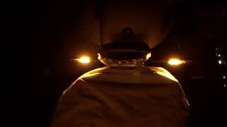 【R nine T racerカスタム】流れるLEDシーケンシャルウィンカーの動作、明るさを動画