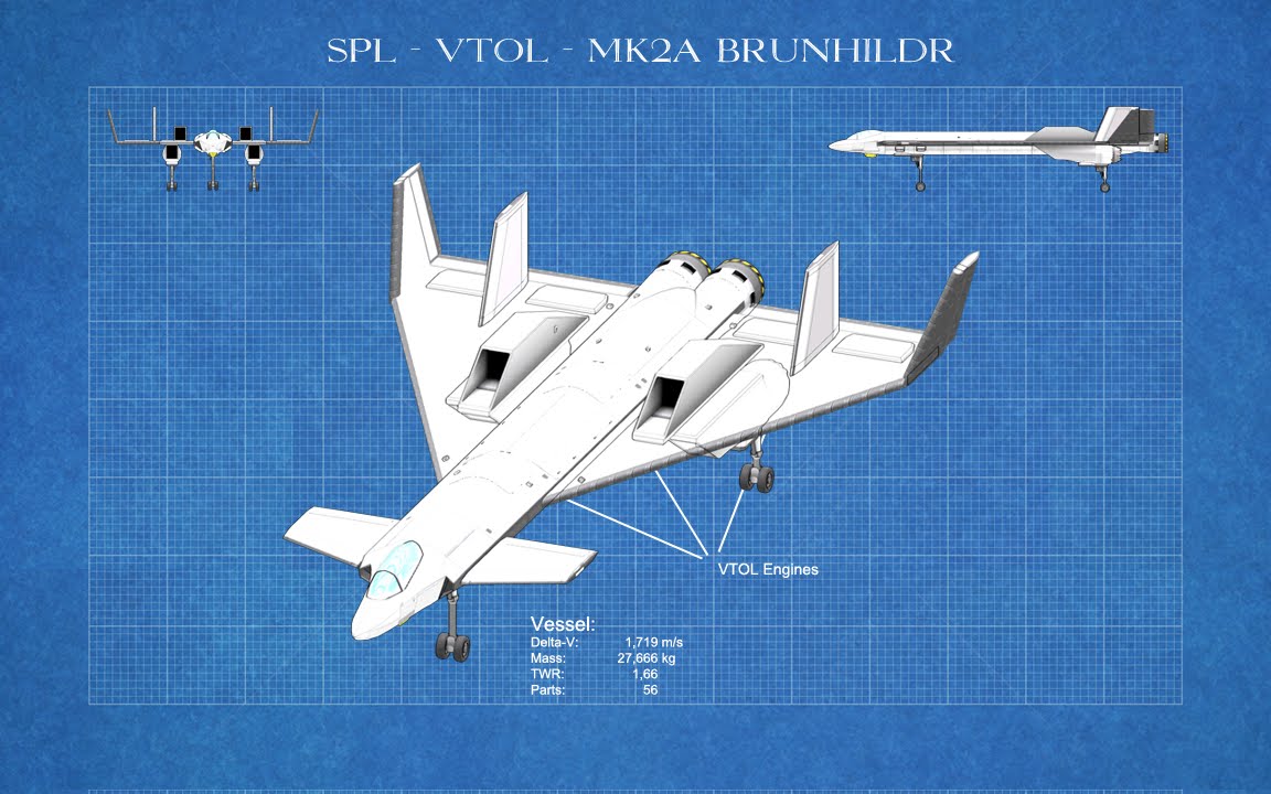 Kerbal Space Program, KSP, VTOL, SSTO.