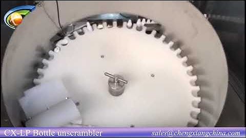 CX-LP Bottle unscrambler for small bottles