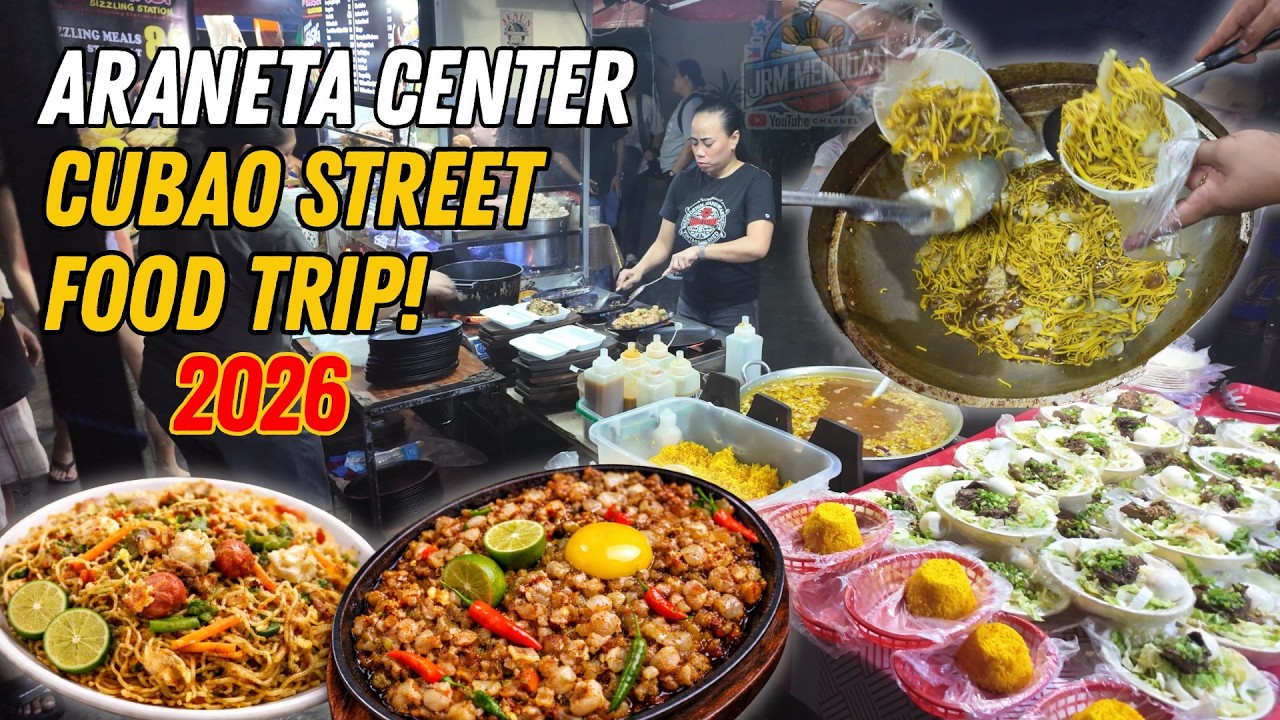 [4K] CUBAO STREET FOOD TOUR 2026  | Ultimate Food Trip in Quezon City Cheap & Trending Budget Eats!
