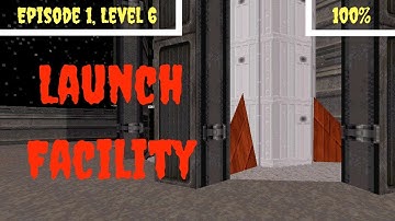 Duke Nukem 3D (100%) Walkthrough (E1L6: Launch Facility)
