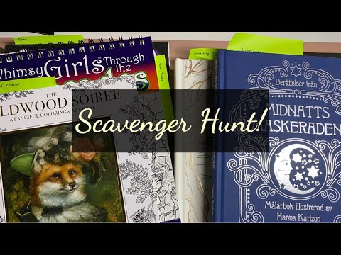 Colouring book Scavenger Hunt part 2! 