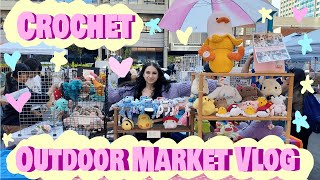 Outdoor Crochet Market Vlog 🌸 My Experience 💞 Best Sellers 💸 How I use Square 🛍