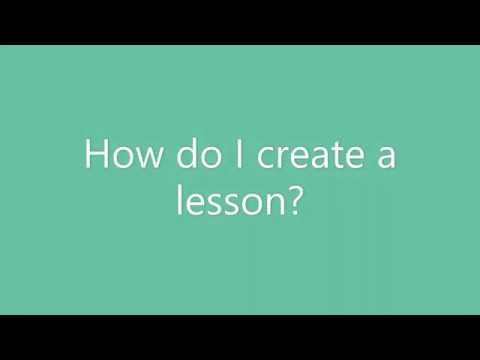 How do I create a lesson in SEQTA?