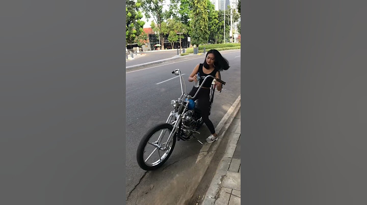 Chopper Cantik Modifikasi Motor Wanita Indonesia