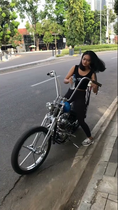 Chopper Cantik Modifikasi Motor Wanita Indonesia
