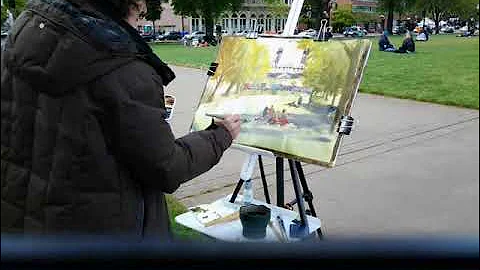 Sandra Pearce Saturday Market Painting