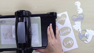 How To Use Lovely Words Thinlits Dies