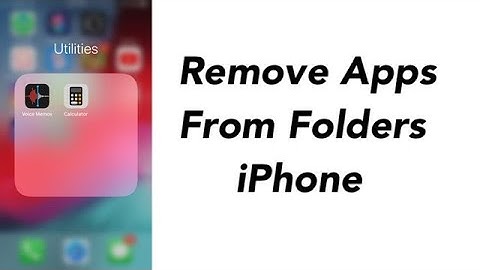 Remove apps from folder on Iphone WITHOUT deleting