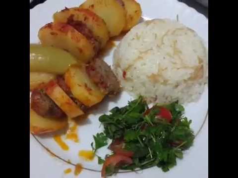 Yemek Tarifleri – Fırında Patates Dizme Tarifi ( İçindekiler Mevcut )