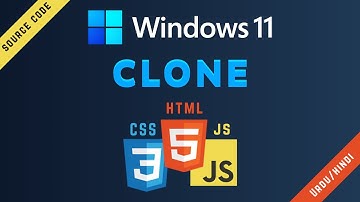 Windows 11 Clone Using Pure CSS and JavaScript | CSS/JS Project