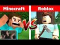 MINECRAFT vs ROBLOX 😱😱 ¿QUIEN GANARÁ? Minecraft y Roblox Animación