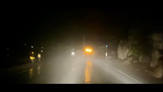 Spooky Drive. Foggy and Raining. Maybe passed 1 car whole cruise. Spring Storm in Big Bear 5/5/2024