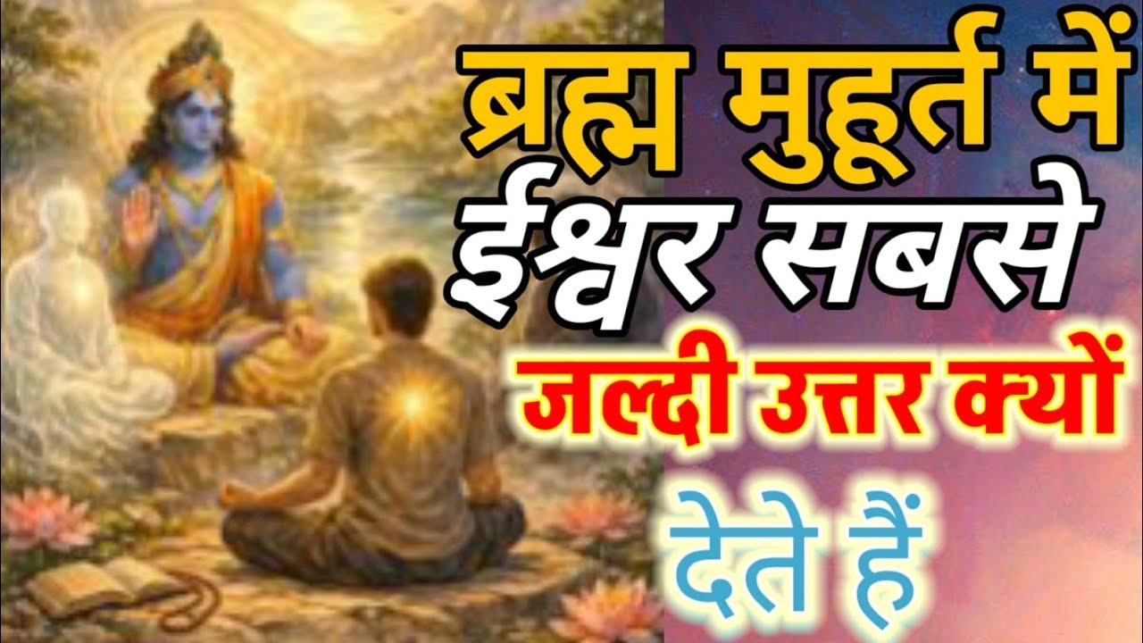 ईश्वर ब्रह्म मुहूर्त में ही सबसे जल्दी उत्तर क्यों देते हैं?#brahmamuhurta #morningmeditation 