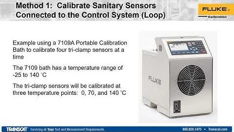 Using a Portable Bath to Improve Calibration of Sanitary RTD
