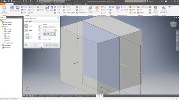 Lesson 4| Autodesk Inventor| Creating a simple Cube with countersinked hole