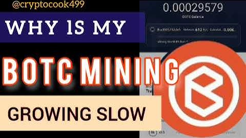 WHY IS MY BOTC MINING GROWING SLOW 💹