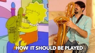 Saxophones Are Never Animated Correctly... (Lisa Simpson)