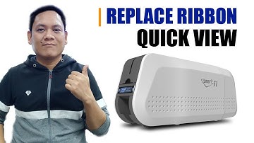 How to change an IDP Smart 51 Printer Ribbon | Replace Ribbon Tutorial - RenzVlogger