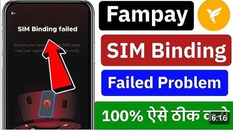 fampay sim binding problem | sim binding failed fampay | fampay sim binding failed 