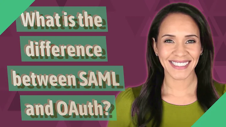 What is the difference between SAML and OAuth?