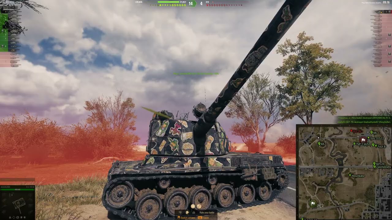 【坦克世界录播】Hori扛着炮到处跑