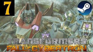 [PC] Transformers Fall of Cybertron - Walkthrough Part 7 No Commentary (1080p 60FPS)