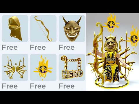 GET FREE ALL GOLDEN LUXURIOUS ITEMS IN ROBLOX!😲😵😲
