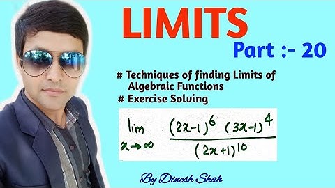 Class 11 Maths || LIMITS|| Part 20 || Exercise solving || By Dinesh Shah ||