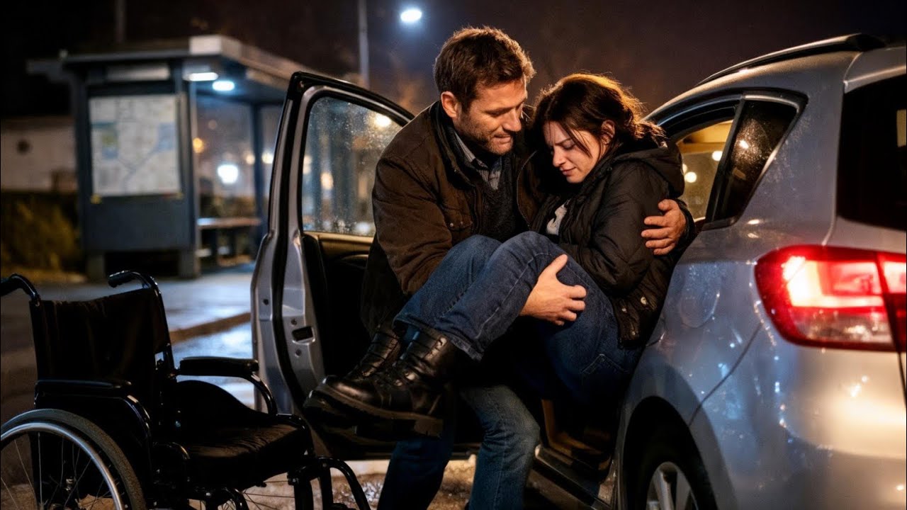 Il s’arrête une nuit froide… ce qu’il découvre à cet arrêt de bus va changer trois vies