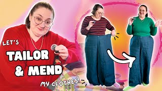 It’s time to FIX my wardrobe! 🪡 professionally tailoring and learning to mend my clothes!