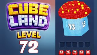 Cube Land Puzzle Level 72 Walkthrough